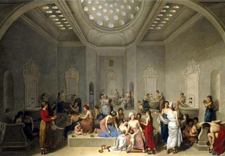 Жан-Жак Франсуа Ле Барбье, «Турецкая баня», 1785 г.