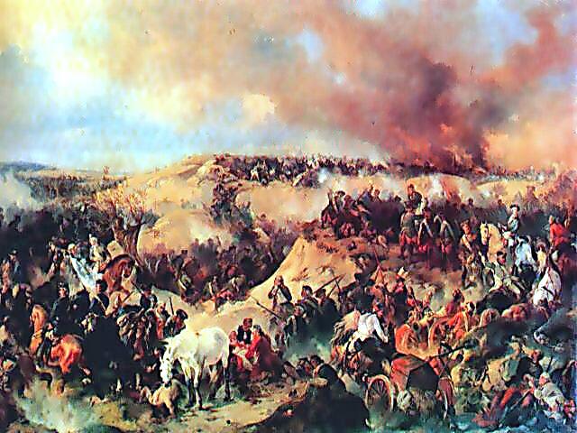 А. Коцебу. «Кунерсдорфское сражение»,1848 г.