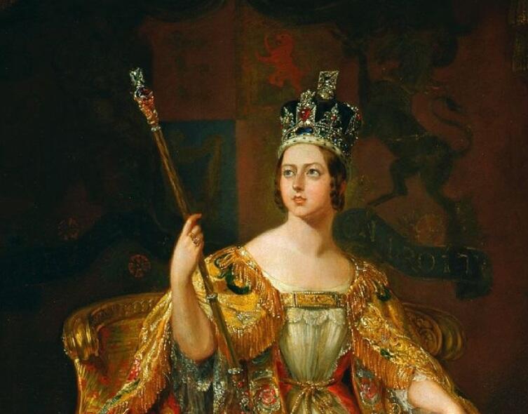 Коронационный портрет королевы Виктории, фрагмент