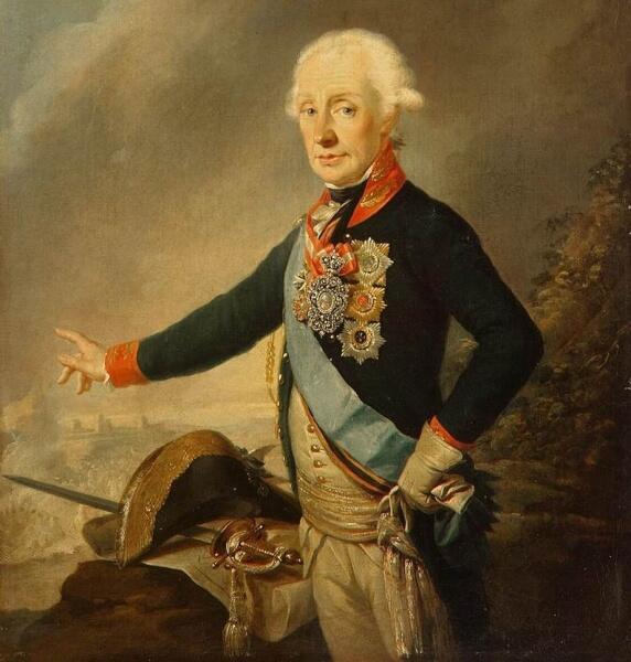 Й. Крейцингер, «Портрет фельдмаршала графа А. В. Суворова», 1799 г.