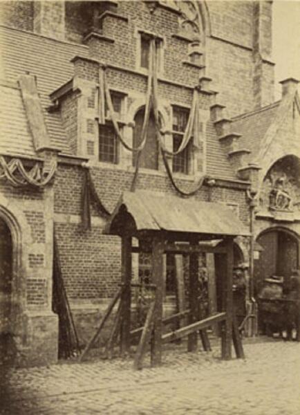 Кузница для лошадей в Антверпене, XIX век