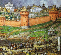 Фрагмент картины А.М. Васнецова «Московский Кремль при Иване III»