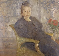 Сельма Лагерлёф, портрет Карла Ларссона (фрагмент), 1908 год