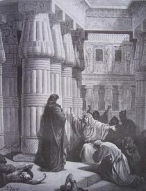 Г. Доре. Фараон соглашается отпустить евреев из египетского плена