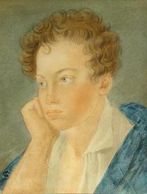 Портрет 11-летнего Пушкина (Акварель С. Г. Чирикова, 1810)