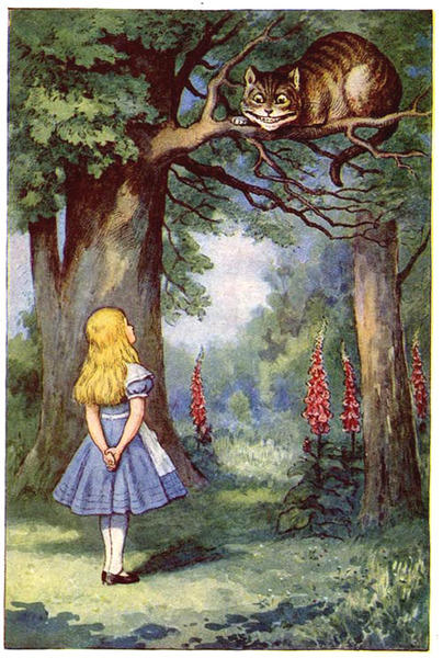 Алиса в стране чудес винтажные картинки