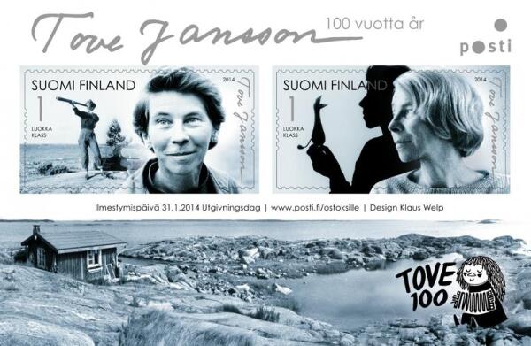 Юбилейные марки к 100-летию Туве Янссон