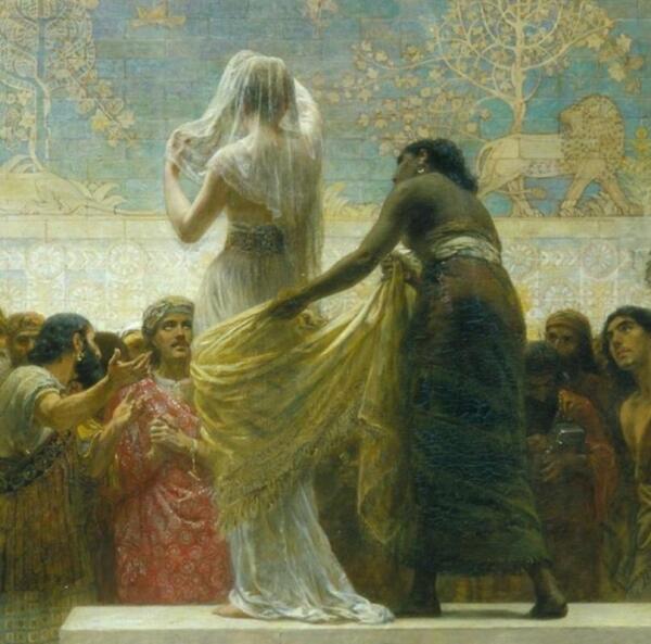 Эдвин Лонг, Вавилонский рынок невест, фрагмент «Первая невеста»