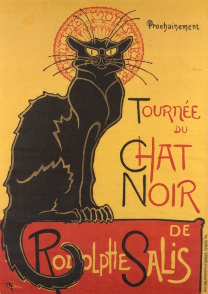 Реклама Стейнлена для «Чёрного кота» (1896)