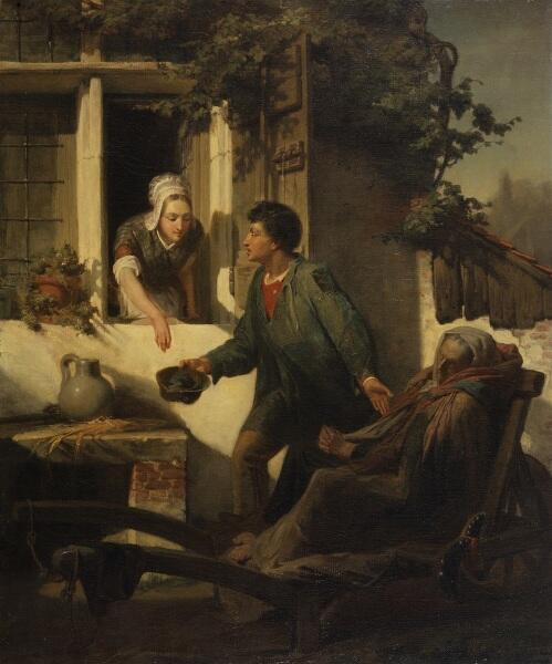 Альма-Тадема сэр Лоуренс, Слепой нищий, 1856, 64х54 см, Walters Art Museum, Мериленд, США