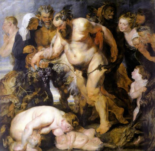 Питер Пауль Рубенс, «Пьяный Силен», 1617 г.