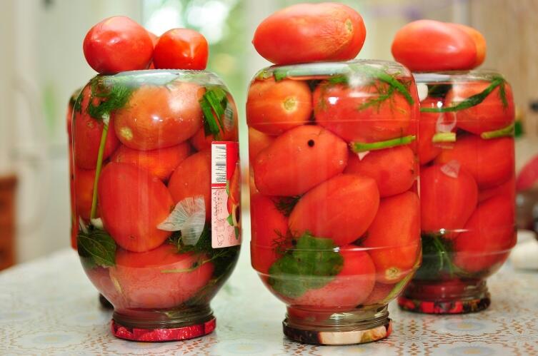 Чесночные томаты
