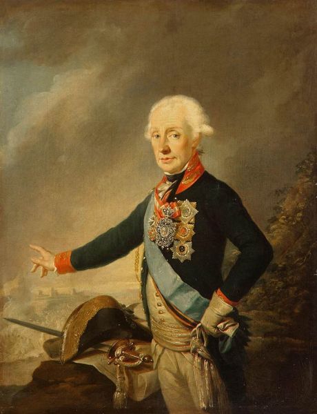 Й. Крейцингер, портрет фельдмаршала графа А. В. Суворова,  1799 год