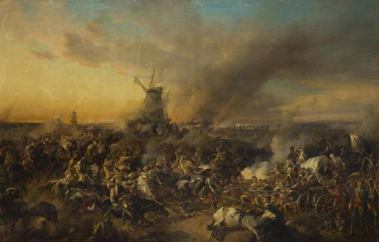 А. Коцебу, «Цорндорфское сражение», 1852 г.