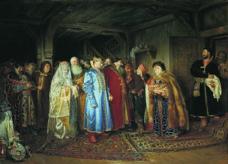 «Боярская свадьба», Клавдий Лебедев, 1883г
