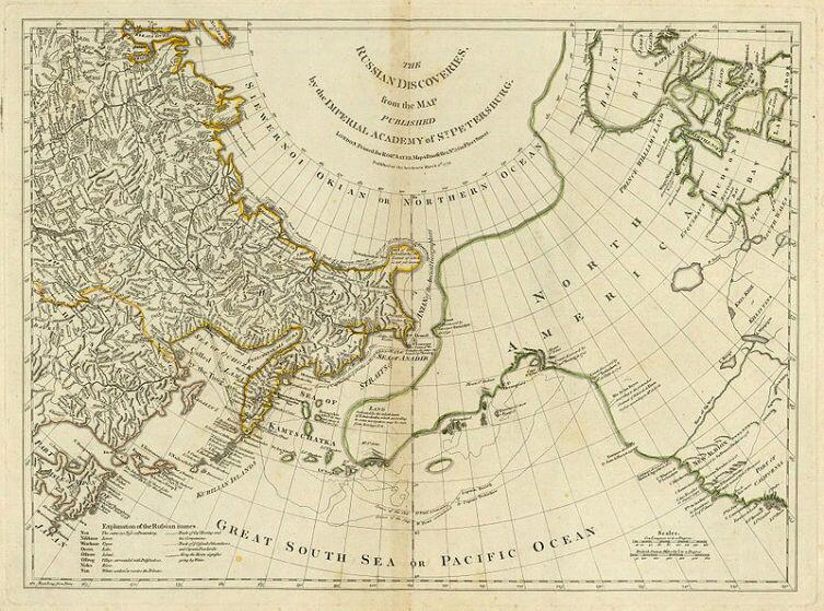Одним из наиболее важных достижений 2-й Камчатской экспедиции Витуса Беринга было нанесение на карты северо-восточной части Азии