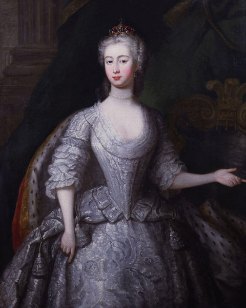 Принцесса Августа Саксен-Готская, 1736 год