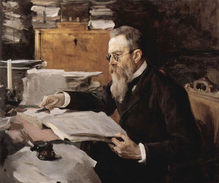 В. А. Серов, портрет Н. А. Римского-Корсакова, 1898 г.