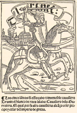 Титульный лист кастильского издания «Тирант Белый», 1511 г.