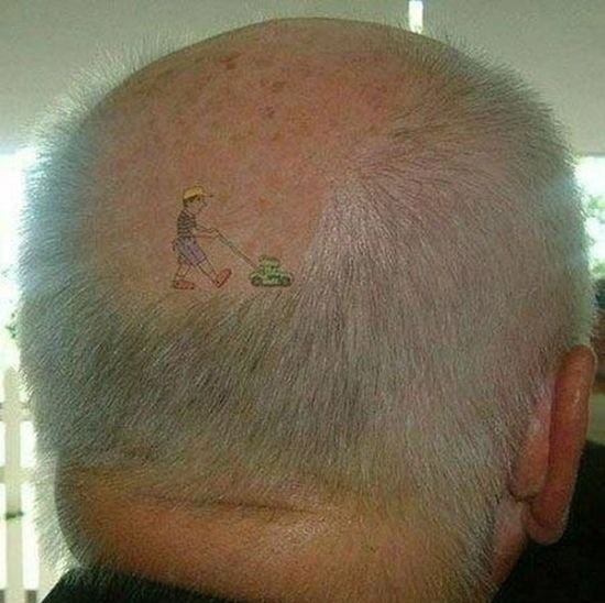 Для чего делают татуировки на голове?