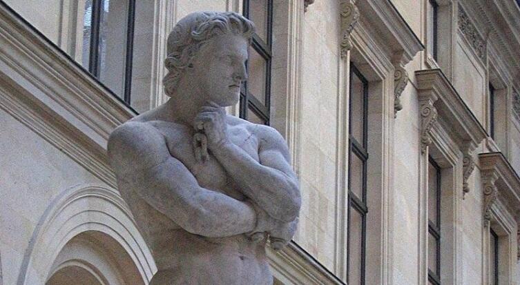 Спартак, французская скульптура. Лувр, 1830