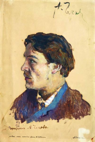 Исаак Левитан, портрет А. П. Чехова (1885—1886)