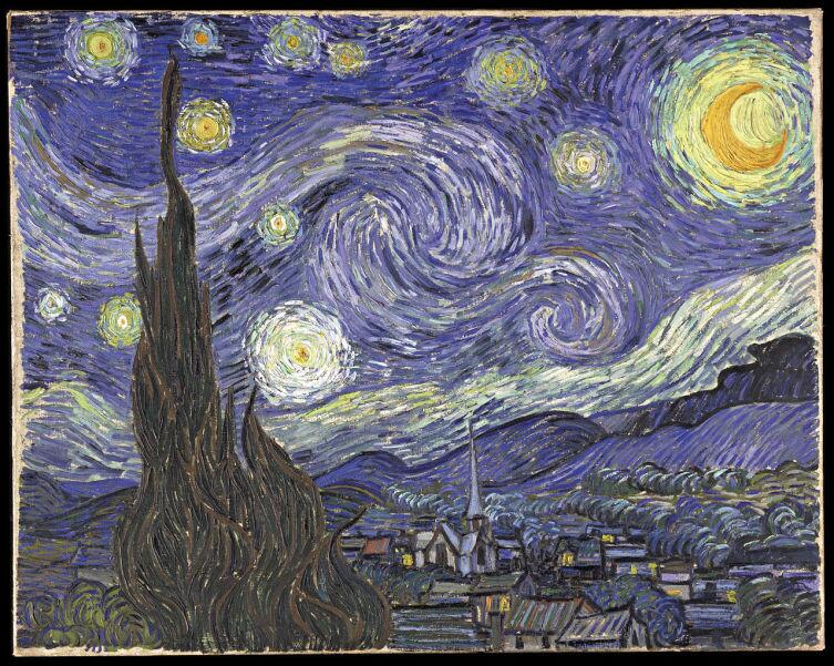 Винсент ван Гог, «Звёздная ночь», 1889 г.