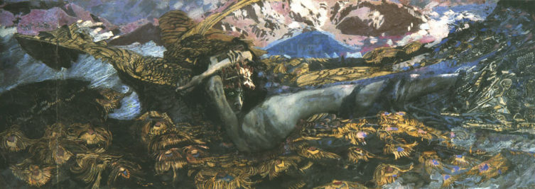 М. Врубель, «Демон поверженный», 1901—1902 гг.