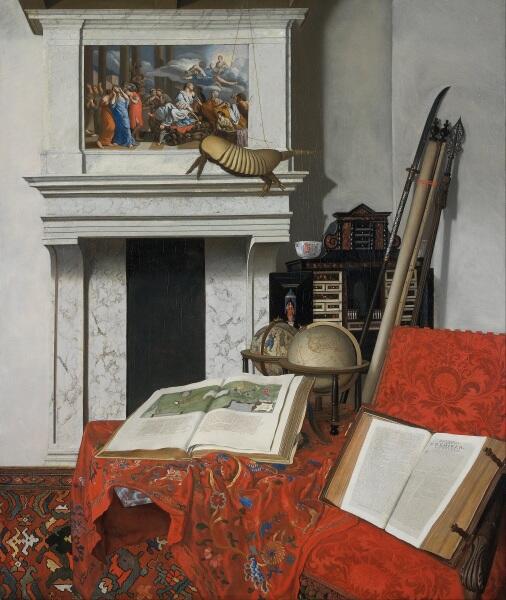 Ян ван дер Хейден, «Угол комнаты с диковинками», 1712, 75х63 см, Музей изящных искусств, Будапешт, Венгрия