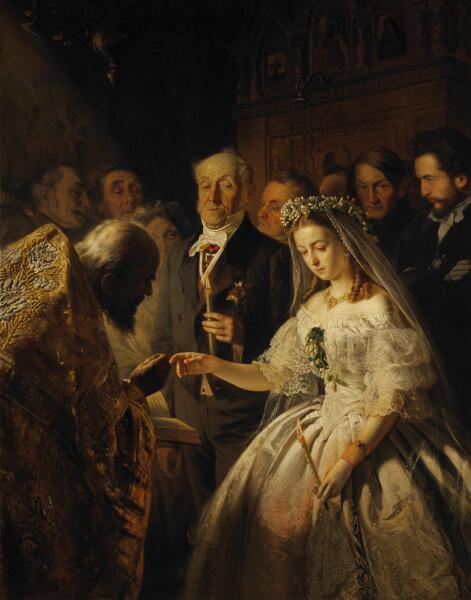 В. В. Пукирев, «Неравный брак», 1862 г.