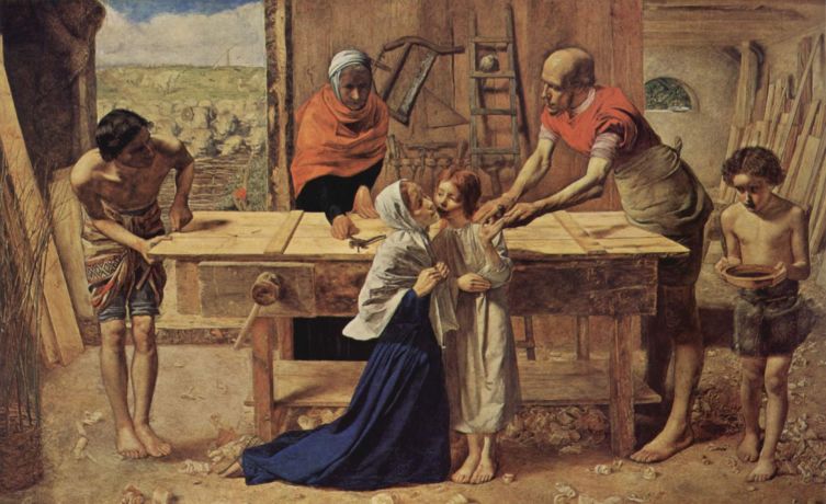 Джон Эверетт Милле, «Христос в родительском доме», 1850 г.