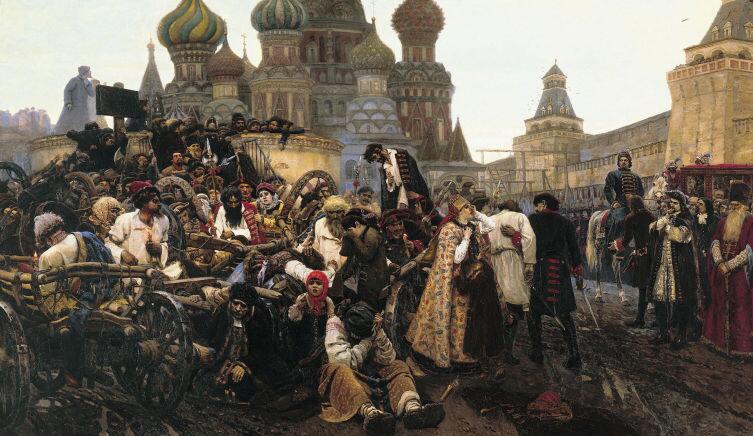 В. И. Суриков, «Утро стрелецкой казни», 1881 г.