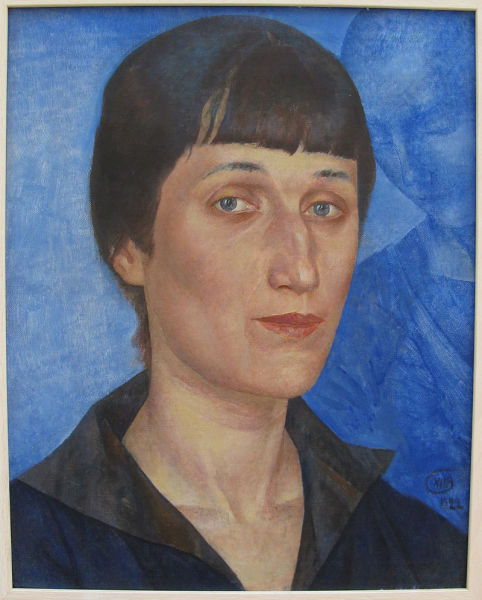 К. Петров-Водкин, «Портрет Анны Ахматовой», 1922 г.