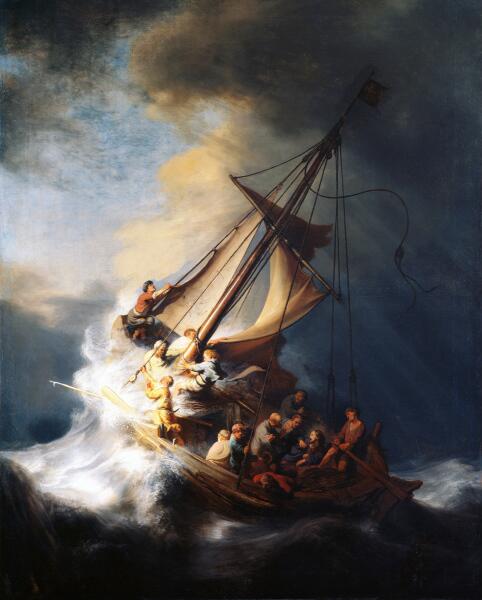 Рембрандт ван Рейн, «Буря на Галилейском море», 1633 г.