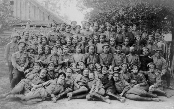 Посещение генерал-лейтенантом Д. П. Парским Юрьевецкого пехотного полка. 1916 г.