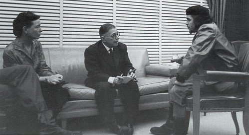 Симона де Бовуар, Жан-Поль Сартр и Че Гевара, 1960 г. Куба
