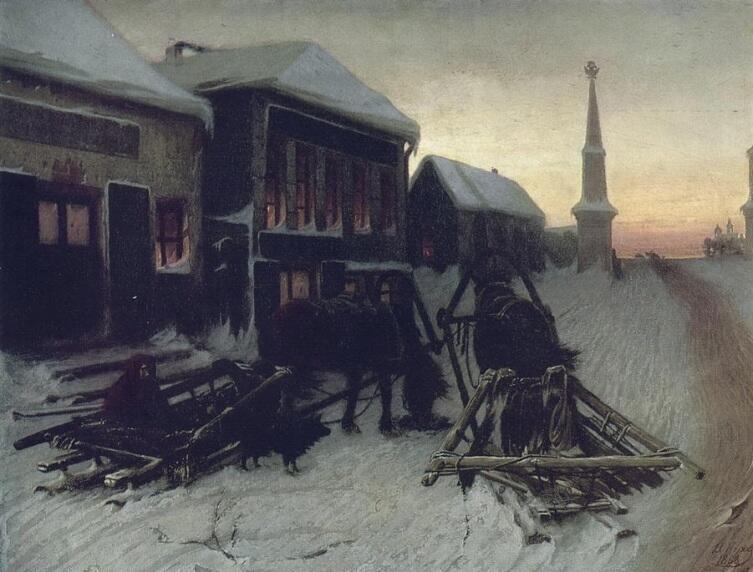В. Г. Перов, «Последний кабак у заставы», 1868 г.