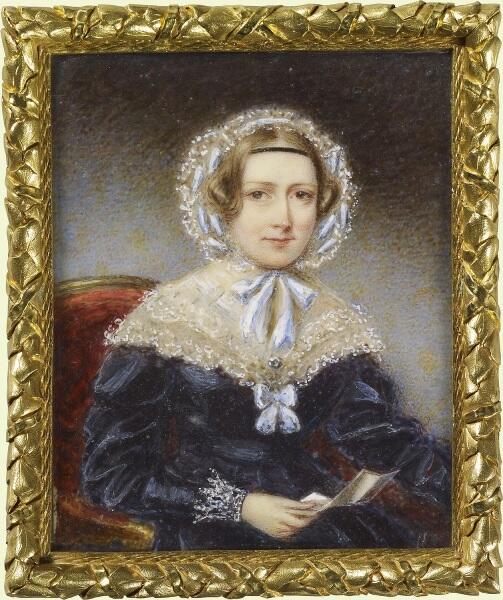 Томас Овертон, портрет герцогини Нортумберлендской, 1839, 20х13 см