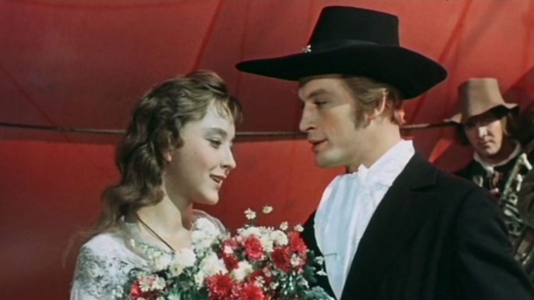 Анастасия Вертинская и Василий Лановой в фильме «Алые паруса», 1961 г.