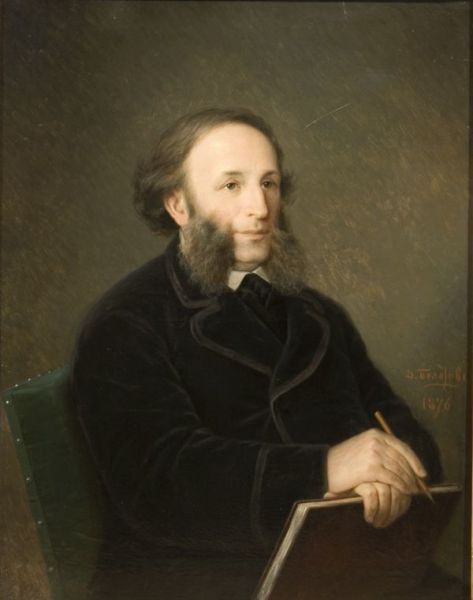 Д.М. Болотов, «Портрет Ивана Айвазовского», 1876 г.