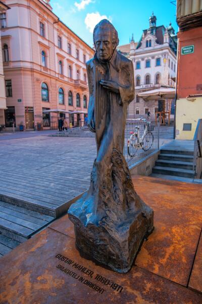 Густав Малер, статуя в Любляне