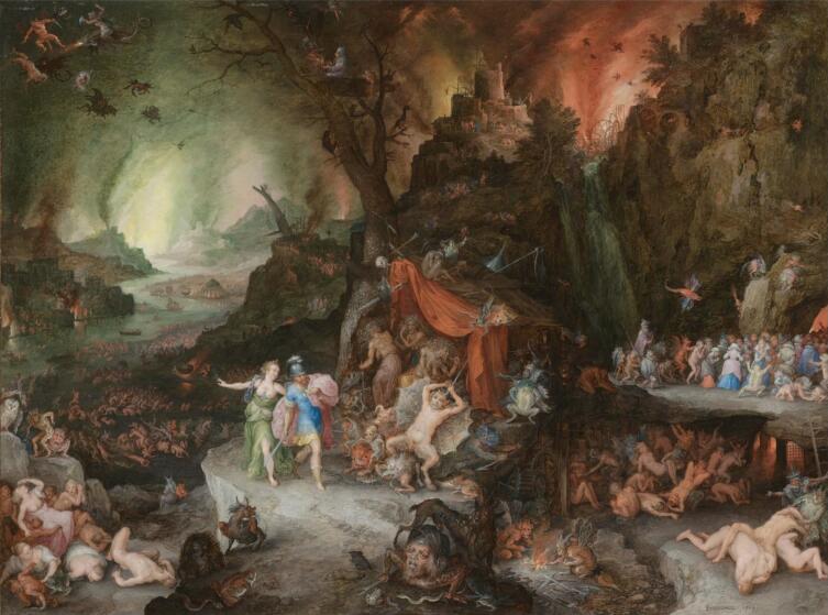 Ян Брейгель Младший, «Эней и Сивилла в аду», 1630 г.
