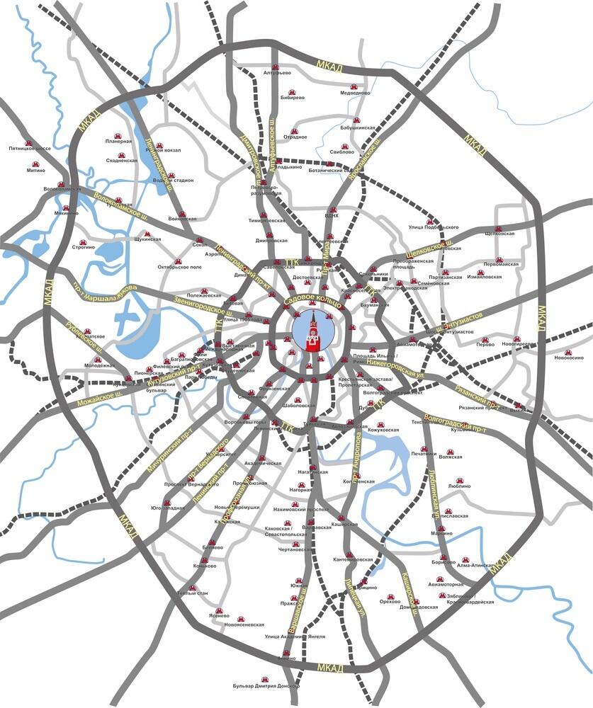 карта москвы метро и улицы навигатор