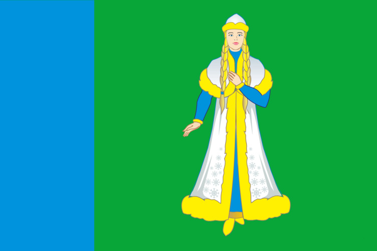 Флаг Островского района Костромской области, Россия