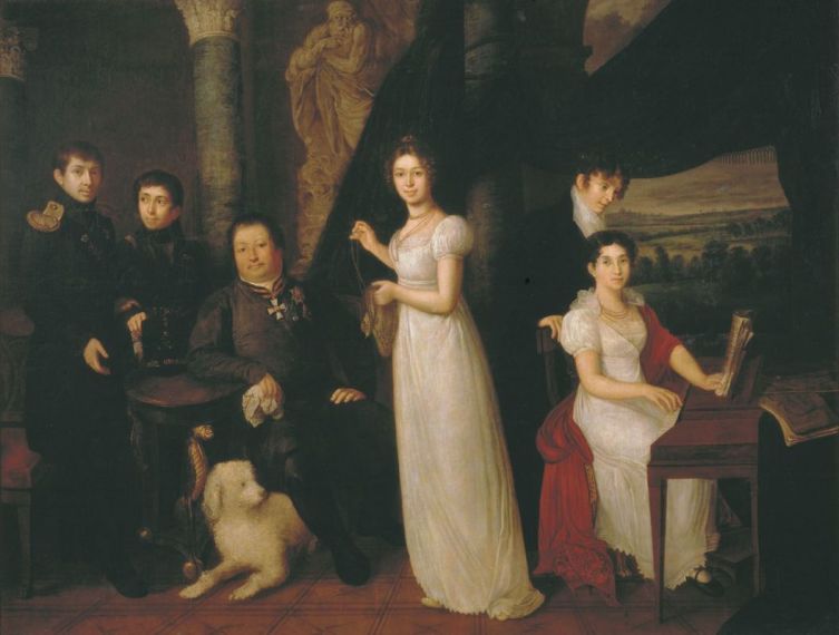 В. А. Тропинин, «Семейный портрет графов Морковых»