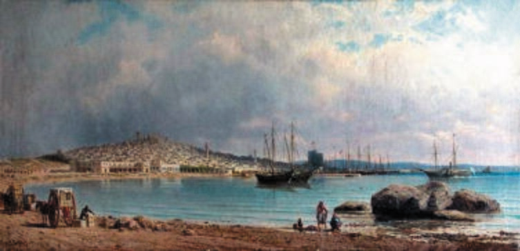 П. П. Верещагин, «Вид города Баку с моря», 1872 г.