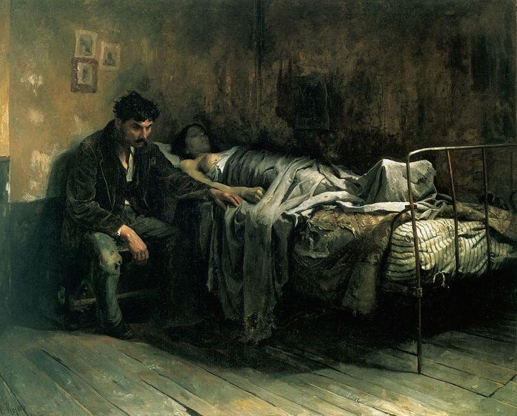 Кристобаль Рохас, «Несчастье», 1886 г.