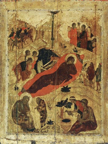 Андрей Рублев, «Рождество Христово», 1405 г.