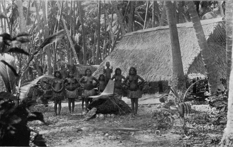 Деревня на Науру, 1896 г.
