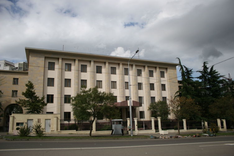 Здание бывшего посольства России в Тбилиси. Ныне секция интересов России при посольстве Швейцарии
